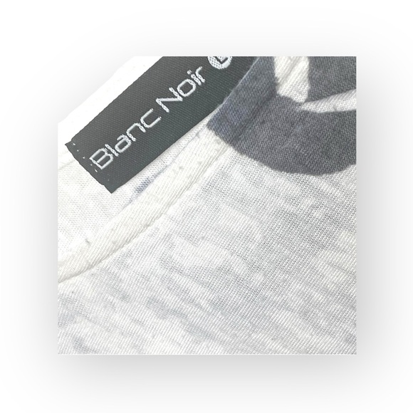 Blanc Noir ❤︎︎ Animal Print Sublimation Burnout Off Shoulder Tee ❤︎︎ B / W Large - Picture 5 of 16